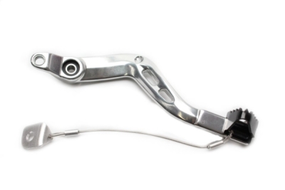 Brzdový pedál MOTION STUFF 83P-0901002 silver body, black steel fixed tip Steel Fixed Tip