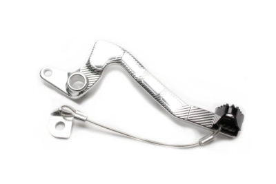 Brzdový pedál MOTION STUFF 83P-0201002 silver body, black steel fixed tip Steel Fixed Tip