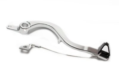 Brzdový pedál MOTION STUFF 83P-0221002 silver body, black steel fixed tip Steel Fixed Tip