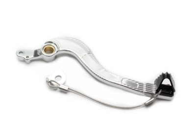Brzdový pedál MOTION STUFF 83P-0081002 silver body, black steel fixed tip Steel Fixed Tip