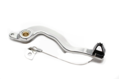 Brzdový pedál MOTION STUFF 83P-0411002 silver body, black steel fixed tip Steel Fixed Tip