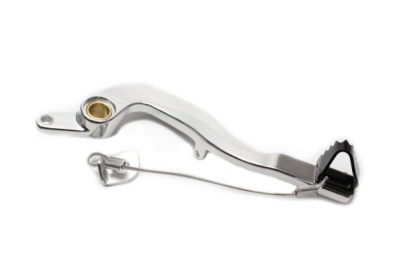 Brzdový pedál MOTION STUFF 83P-0621002 silver body, black steel fixed tip Steel Fixed Tip