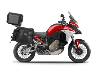 Kompletní sada sedlových brašen SHAD 130.kitTR40side-130 TERRA TR40 a hliníkového 55L vrchního kufru, včetně montážní sady SHAD DUCATI MULTISTRADA 1200 V4