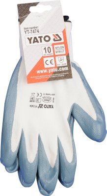 Yato Pracovní rukavice nylon/nytrylit