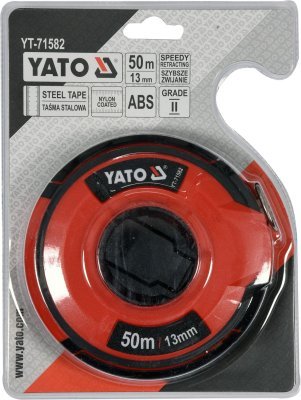 Pásmo meracie oceľové 50m,13mm Yato YT-71582