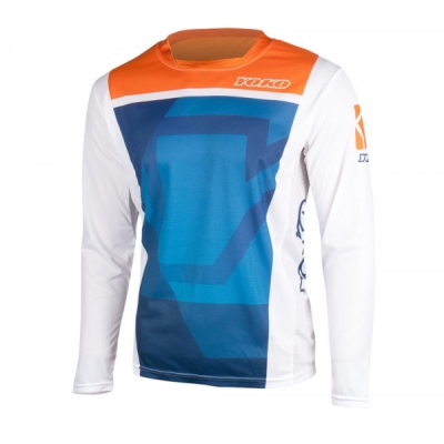 Motokrosový dres YOKO 66-176601-XL KISA modrý / oranžový XL (1.66-176601-XL)
