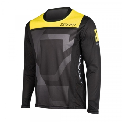 Motokrosový dres YOKO 66-176602-S KISA černý / žlutý S (1.66-176602-S)