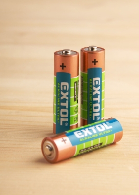 Baterie alkalické, 4ks, 1,5V AA (LR6) EXTOL ENERGY