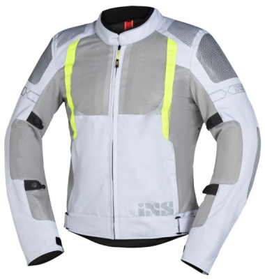 Sports jacket iXS X51063-995-M TRIGONIS-AIR X51063 light grey-grey-yellow fluo M