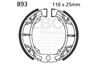 Sada brzdových čelistí EBC 893P 893 (745.893)