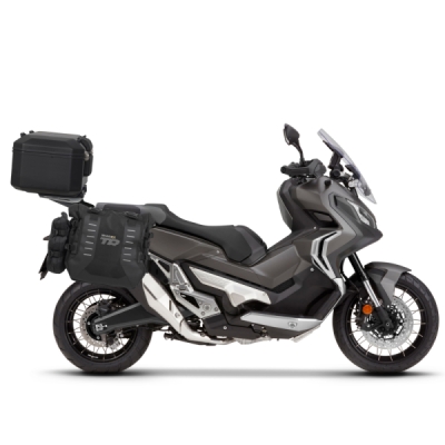 Kompletní sada sedlových brašen SHAD 130.kitTR40side-131 TERRA TR40 a hliníkového 55L vrchního kufru, včetně montážní sady SHAD HONDA X-ADV 750