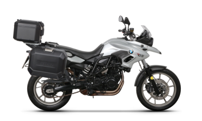 Kompletní sada sedlových brašen SHAD 130.kitTR40big48-20B TERRA TR40 a černého hliníkového 48L topcase, včetně montážní sady SHAD BMW F 650 GS/ F 700 GS/ F 800