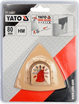 Yato Trjúhelníková brusná deska pro multifunkci HM, 80mm (beton, keramika )