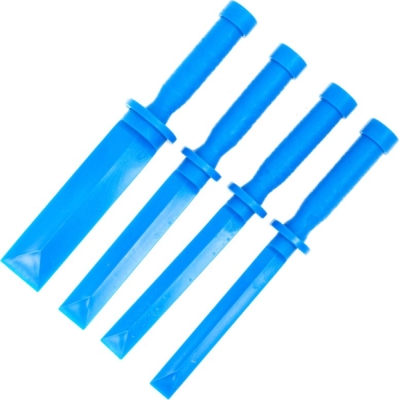 Plastové škrabky, šábry na lepené závaží, lišty, 19 - 36 mm, sada 4 ks - QUATROS QS14242