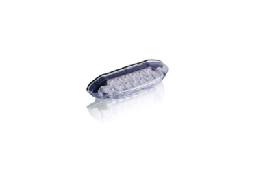 Zadní brzdové světlo PUIG SHARK (80 x 20 mm) 4605W čiré sklíčko s osvětlením SPZ