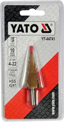 Stupňovitý kuželový vrták 4-22mm Yato YT-44741