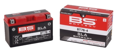 Továrně aktivovaná motocyklová baterie BS-BATTERY BT7B-4 (YT7B-4)