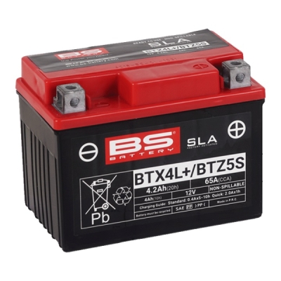 Továrně aktivovaná motocyklová baterie BS-BATTERY BTX4L (FA) (YTX4L (FA)) SLA