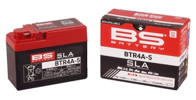 Továrně aktivovaná motocyklová baterie BS-BATTERY BTR4A-5 (FA) (YTR4A-5 (FA)) SLA
