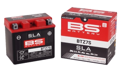 Továrně aktivovaná motocyklová baterie BS-BATTERY BTZ7S (YTZ7S) SLA