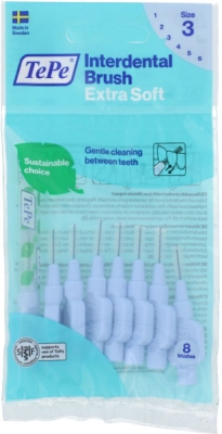 TePe Extra Soft mezizubní kartáčky 3 modré (0,6 mm) 8 ks