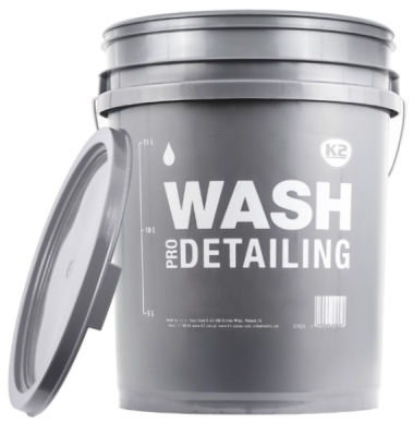 K2 Detailingový kbelík s víkem "WASH" , 20L