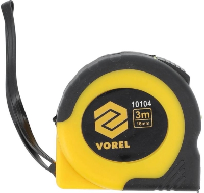 Vorel metr svinovací 3 m x 16 mm žluto - černý TO-10104