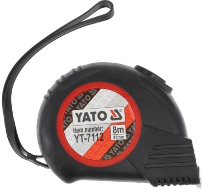 Metr svinovací 8 m x 25 mm autostop Yato YT-7112