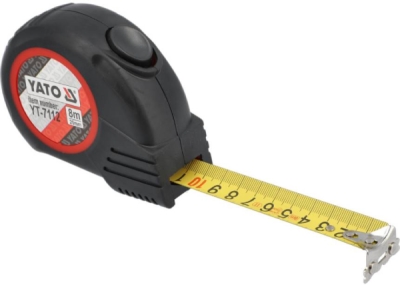 Metr svinovací 8 m x 25 mm autostop Yato YT-7112