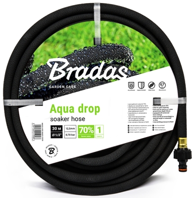 Zahradní zavlažovací kapací hadice 7,5m 1/2" AQUA-DROP BRADAS WAD1/2075