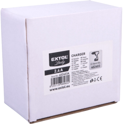 Nabíječka, pro 12V Li-ion baterie, 2,5A EXTOL LADY