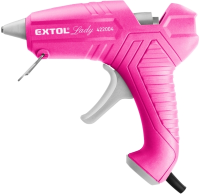Pistole tavná lepící, ⌀11mm, 40W, růžová EXTOL LADY