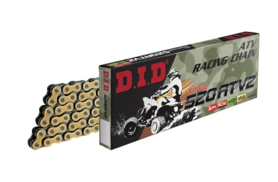 ATV X-Kroužkový řetěz D.I.D Chain 520ATV2 116 L GB 520ATV2 116 L Zlatá/Černá (103031116)