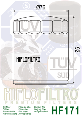 Olejový filtr HIFLOFILTRO HF171B