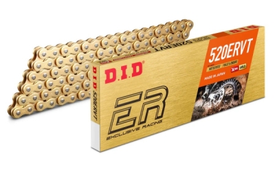 Závodní řetěz enduro D.I.D Chain 103061120 520ERVT 120 L Zlatá/Zlatá