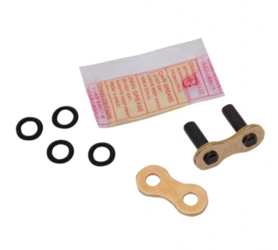 Závlačková spojka řetězu D.I.D Chain 103031ZJ 520ATV2 ZJ Zlatá/Černá