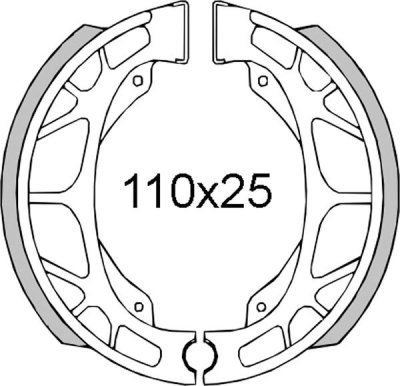 Brzdové čelisti RMS 225120091 zadní