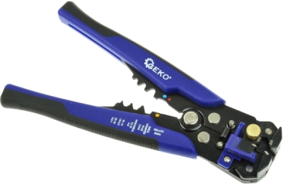 Multifunkční automatické kleště odizolovací, krimpovací 0,2-6mm s konektory a pásky, sada 260ks GEKO G01776