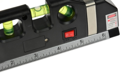 Laserová vodováha s metrem 2,5m GEKO G03310