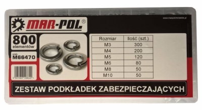 Bezpečnostní podložka-pérovka, sada 800ks MAR-POL M66470