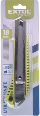 Nůž ulamovací s kovovou výstuhou, 18mm Auto-lock EXTOL CRAFT