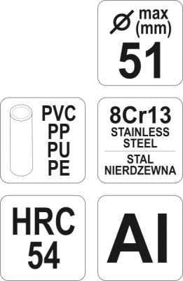 Yato Řezač trubek 51 mm PVC