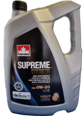 Motorový olej Petro-Canada Supreme Synthetic 0W-20, 5L