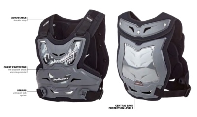 Chránič hrudi POLISPORT 8003900001 PHANTOM PRO nardo grey
