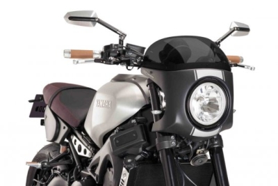 Plexi štít PUIG SEMI-FAIRING 9554F matná černá tmavá kouřová
