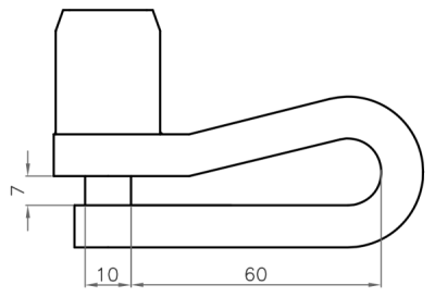 Zámek LUMA 75d CROMA DISK DIB7501W