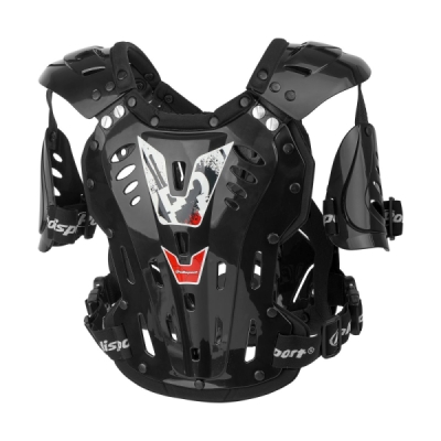 Chránič hrudi POLISPORT 8000300013 XP2 ADULT černá/stříbrná/černá