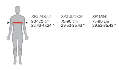 Chránič hrudi POLISPORT 8000300013 XP2 ADULT černá/stříbrná/černá