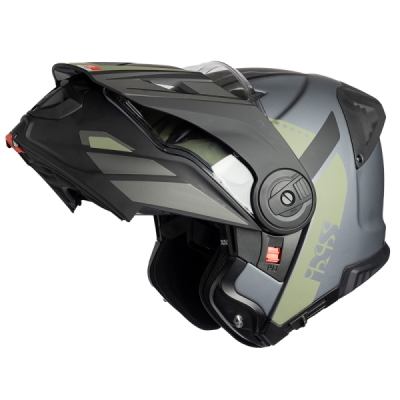 Flip-up helmet iXS X15903-M37-XL VENTURE 1.0 X15903 black-anthracite-olive XL