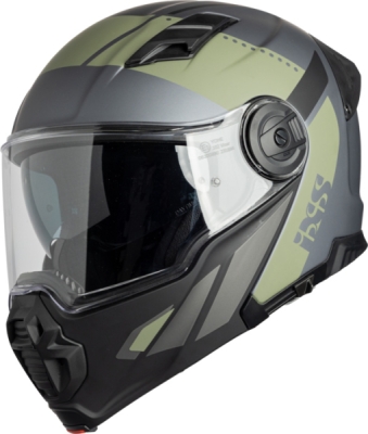 Flip-up helmet iXS X15903-M37-XL VENTURE 1.0 X15903 black-anthracite-olive XL